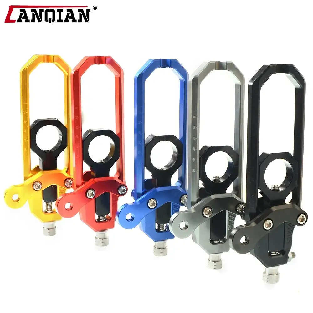 

Motorcycle CNC Rear Axle Spindle Chain Adjuster Tensioners Catena For BMW S1000RR 2009-2016 S1000R 2014-2015 HP4 2012-2014