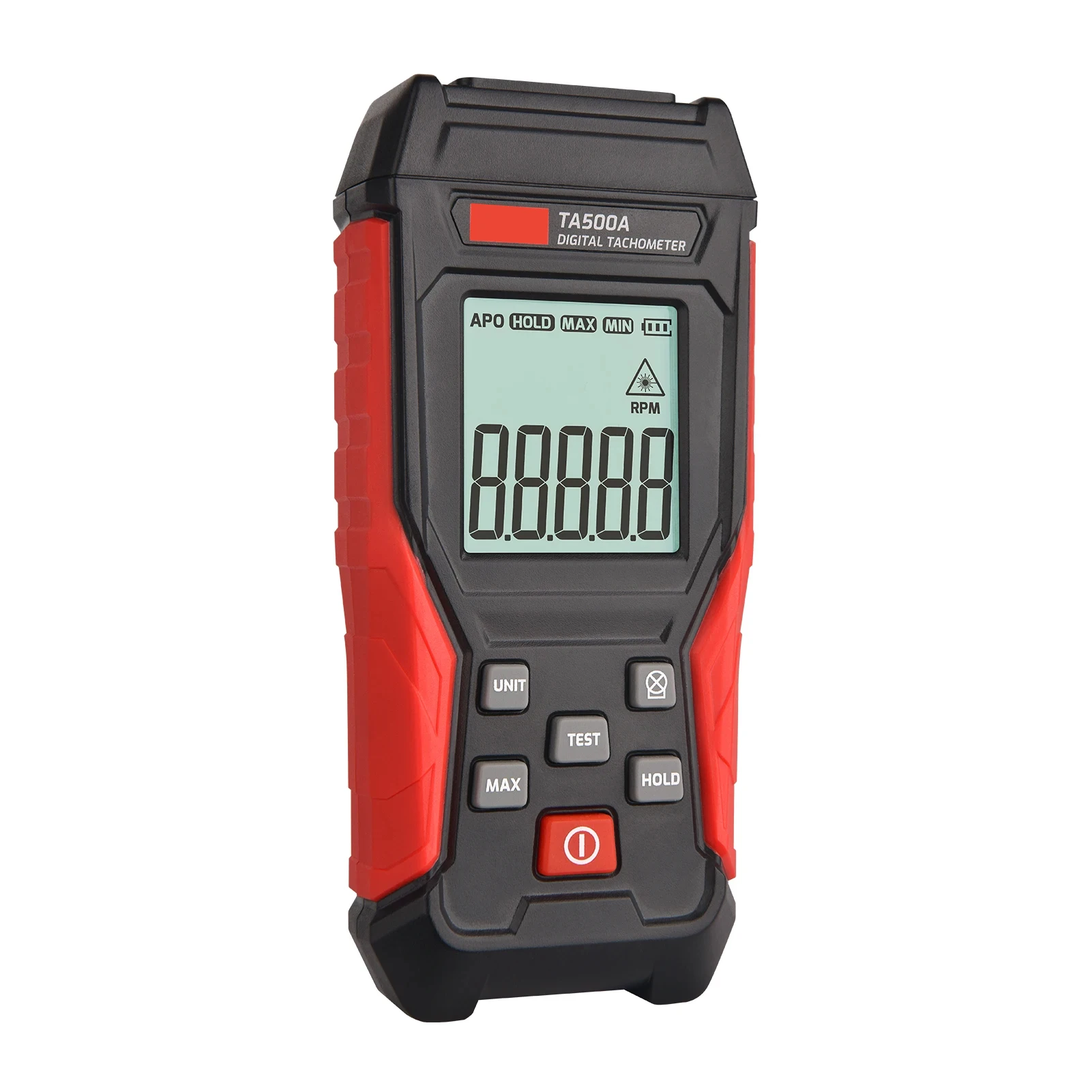 TA500C Digital Laser Tachometer Contact/Non-Contact/Dual Mode RPM Meter Engine S