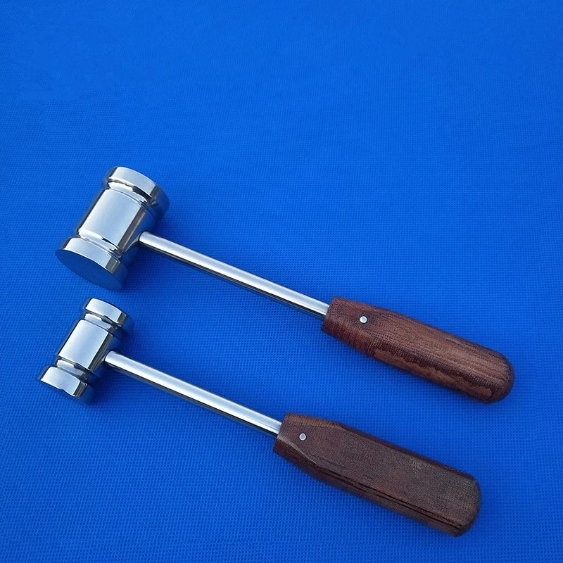 Double-headed Pet Bone Hammer Stainless Steel Handle 1 PC Small Animals Feline Canine Clinic Hospital Supplies veterinary surgical instruments
