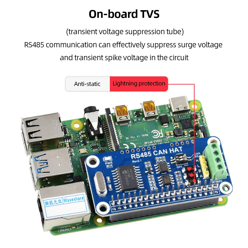 CAN HAT  Ÿ  UART  , RS485 SPI CAN  ,  ̿