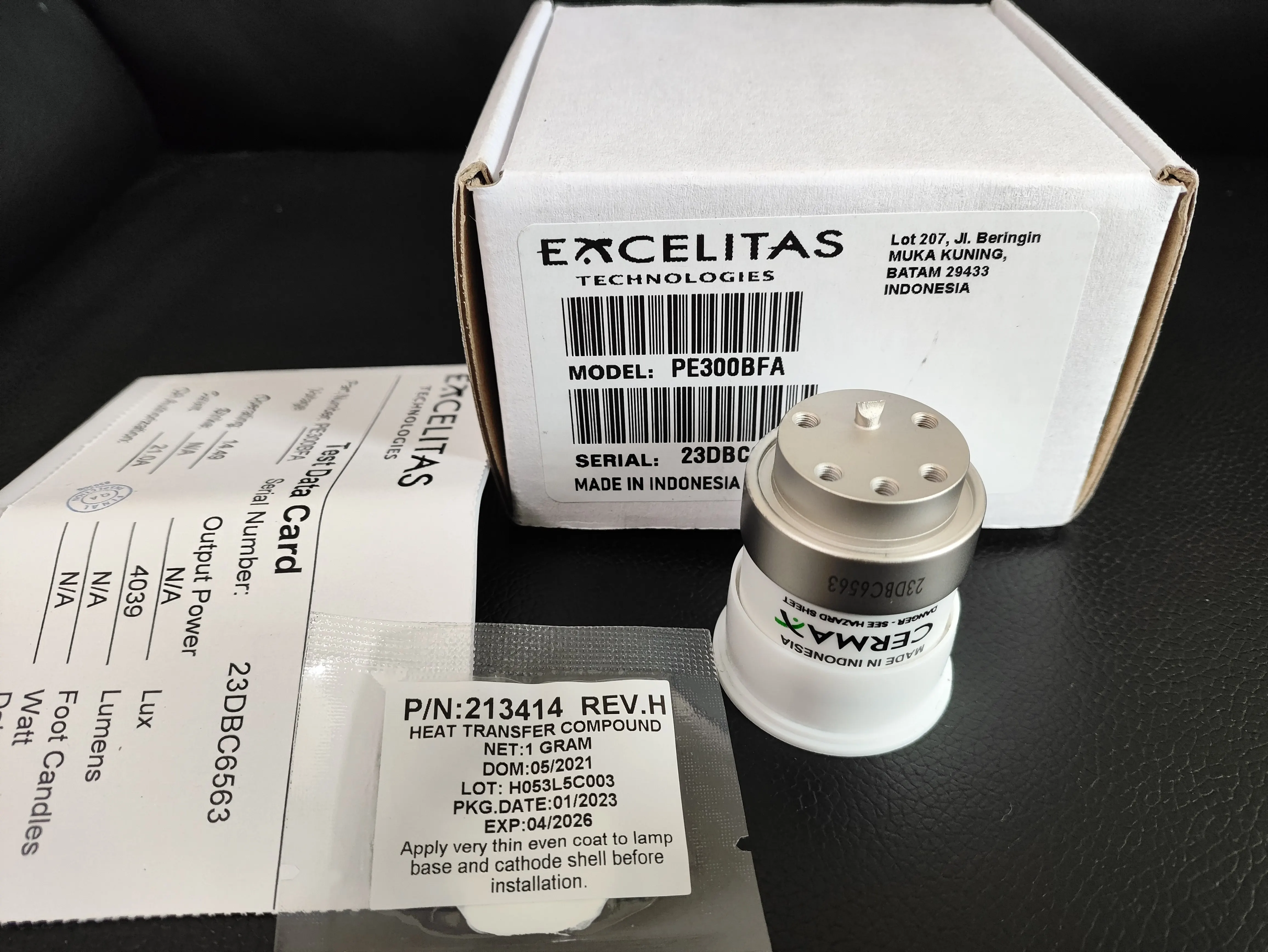 

Excelitas PE300BFA 300W Xenon Lamp CERMAX Endoscope Light Source Bulb New, Original