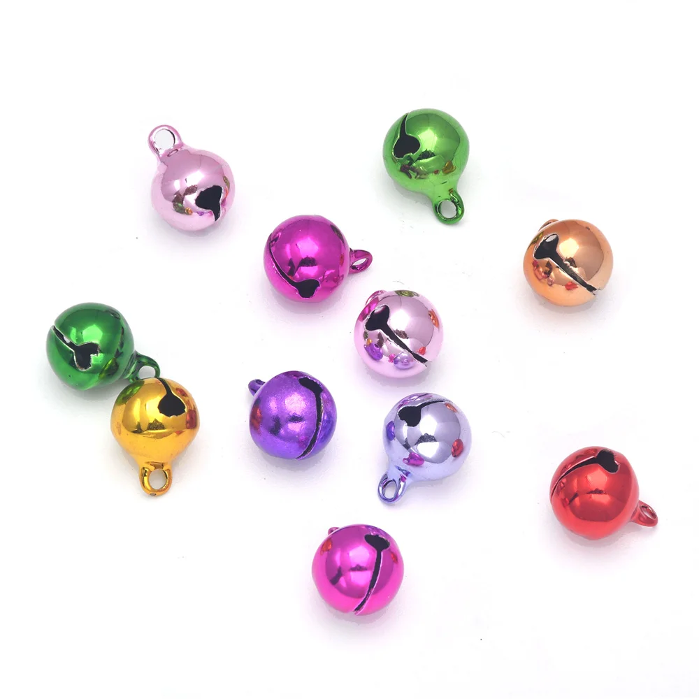 50Pcs 6 8 10mm Copper Craft Bells Multi-color Christmas Bells Jingle Bells  for Jewelry Ornaments Holiday Home Party Decoration - AliExpress