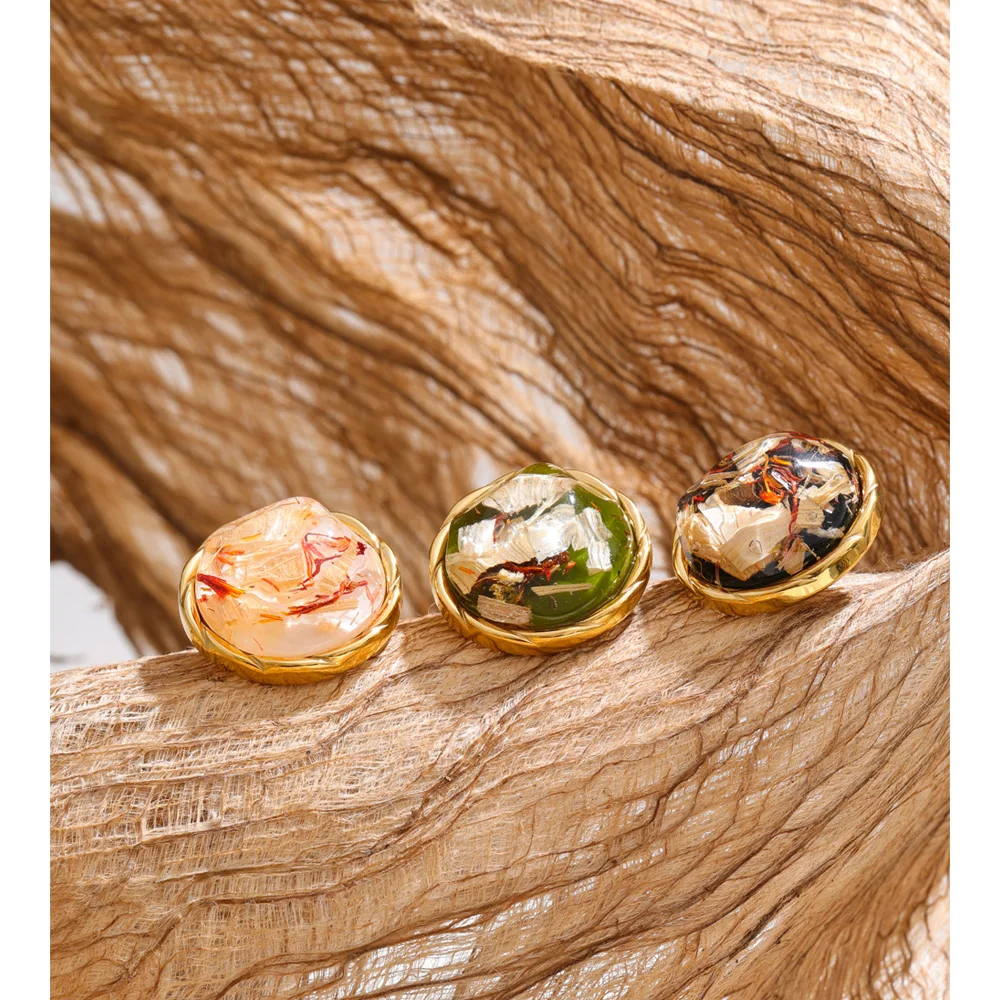 Yhpup Earrings 3 Color Stud