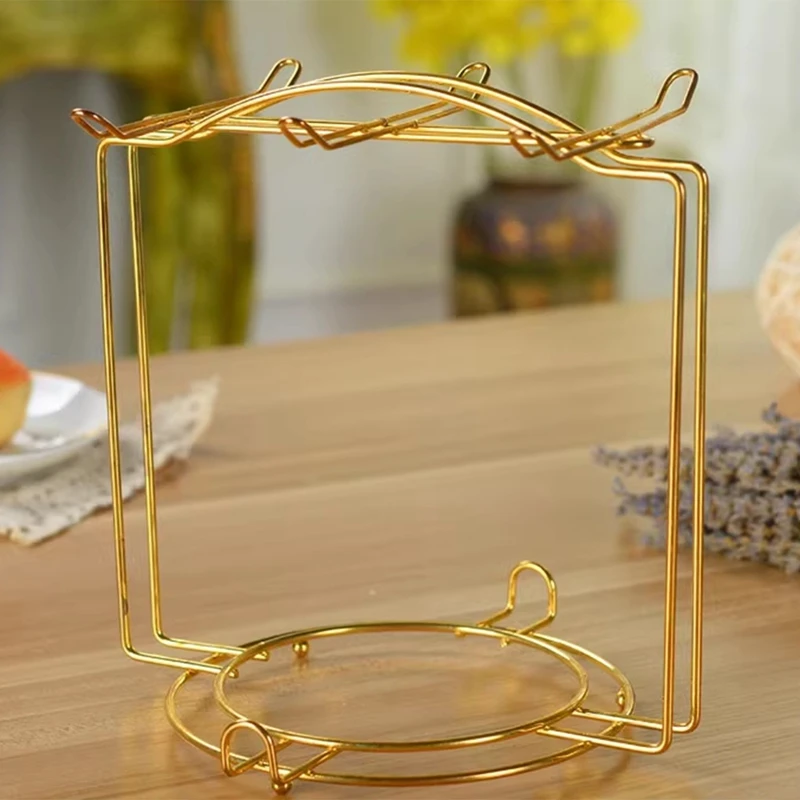 Coffee Cups Holder 1 Piece Coffee Cups Holder Stand Metal Mug Tree Cups Coffee Mug Tree Holder Cup Display Hanger Rack Cup Plate Organizer