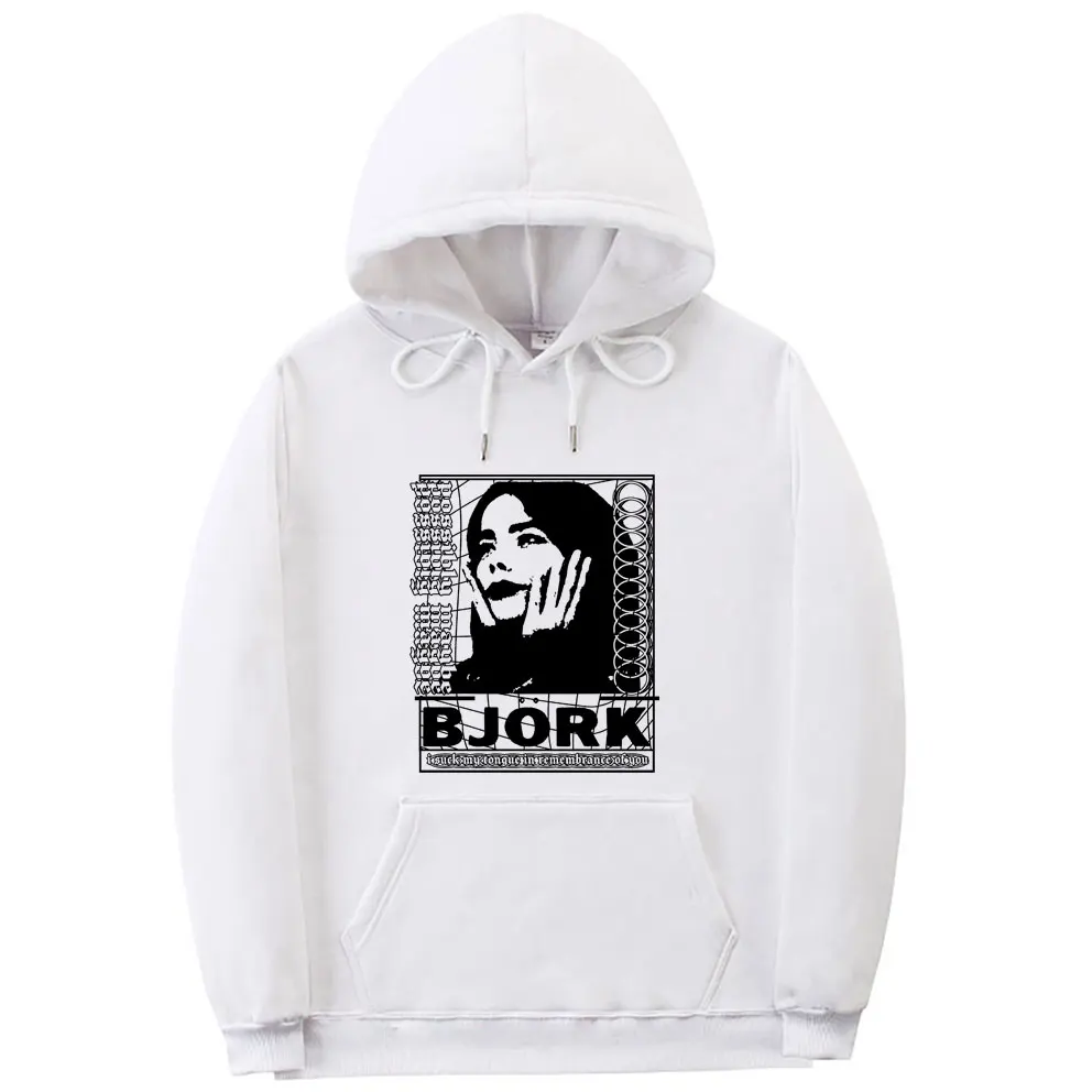 

Singer Bjork Print Hoodie Men Women's Fahsion Hip Hop Sweatshirt Male Vintage Causal Hoodies Unisex Fleece Cotton Sportswear