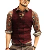 Men's Suits Vest  New Arrival Slim Fit Double Breasted Wool Men's Business Formal Waistcoat t Groomsemen For Wedding 5