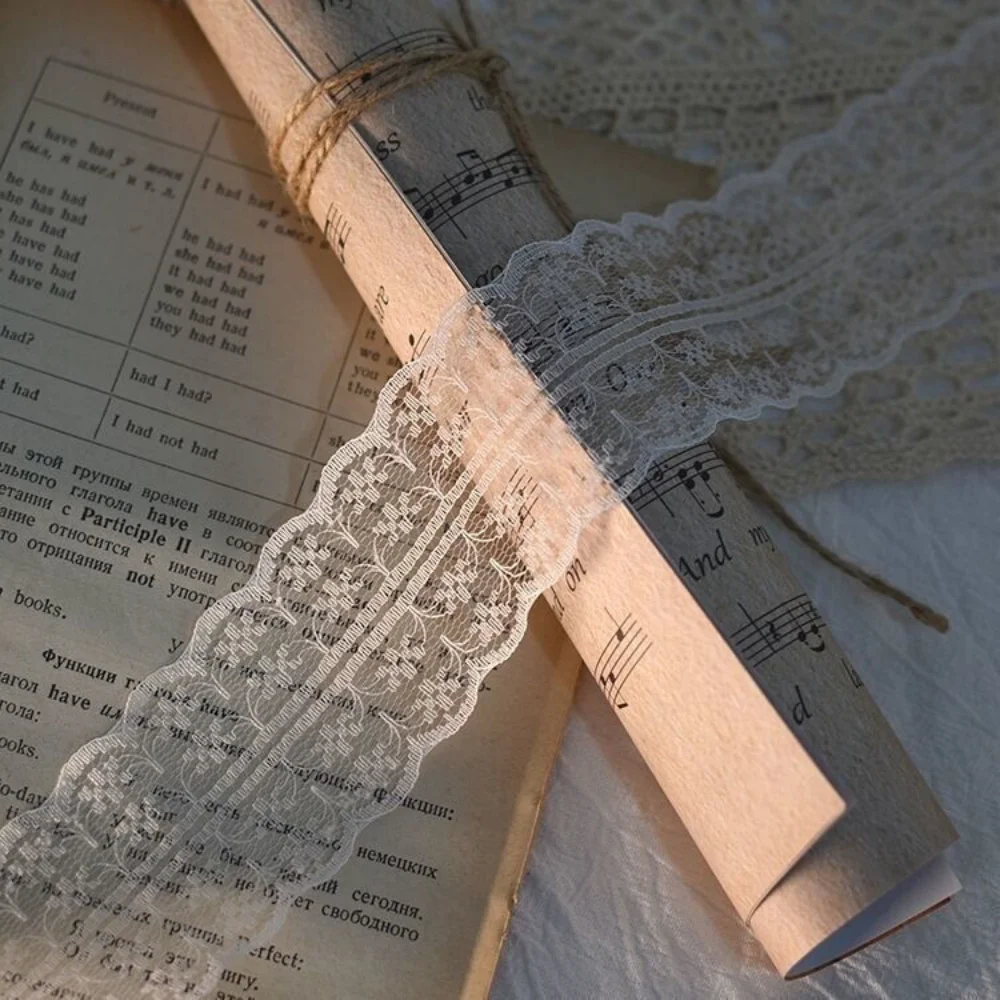 Lace Fabric 45mm 5 yards/roll Webbing Decoration Gift Packing Material