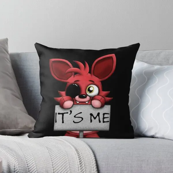 Наволочка плюшевая с принтом Фокси Fnaf декоративная квадратная подушка для