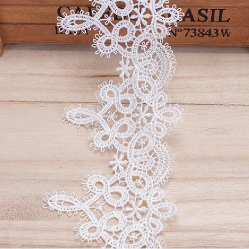 6.5CM Guipure Lace Fabric Trim Embroidery Lace Fabric Applique Dress Sewing Ribbon 1Yards lace ribbon,lace fabric,lace sewing accessories,lace sewing supplies,lace accessories,lace garment accessories,lace decoration,clothing craft accessories
