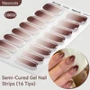 Harunouta Gradient Semi Cured Gel Nail Sticker Long-Lasting UV Nail Sticker UV/LED Extension Gel Nail Foil Gel Polish Full Cover 2