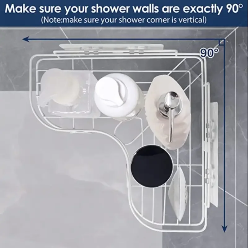 Non Perforated Bathroom Triangle Shelf Wall Mounted Toilet Washbasin Storage Wall Supplies 1PCS
