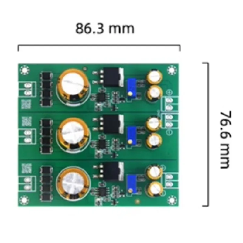 DC 안정화 전원 공급 보드 키트, 양 및 음 이중 전압, HiFi 다중 출력, ± 12V, 5V, 3 방향