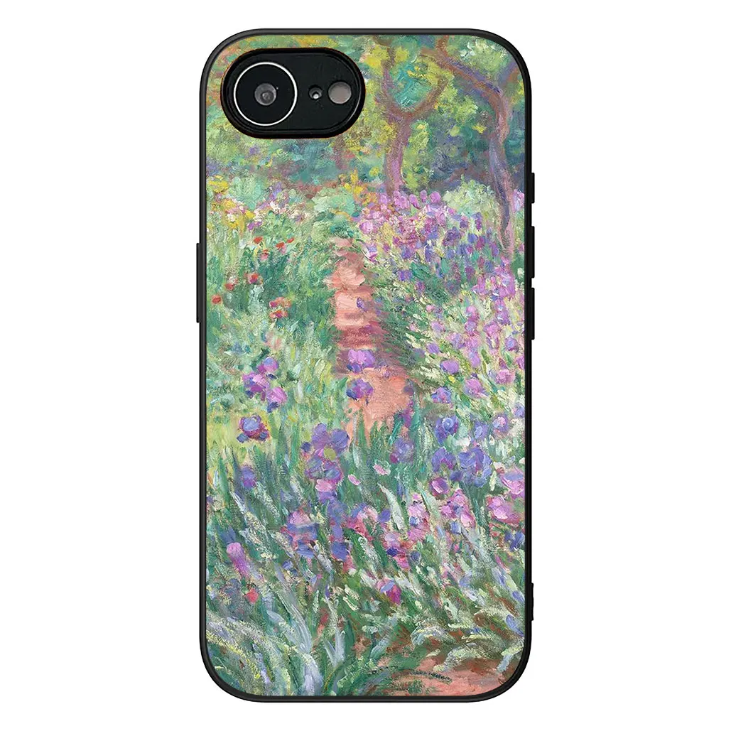 Claude Monet Impressionism Waterlily Cat Art Phone Case Cover