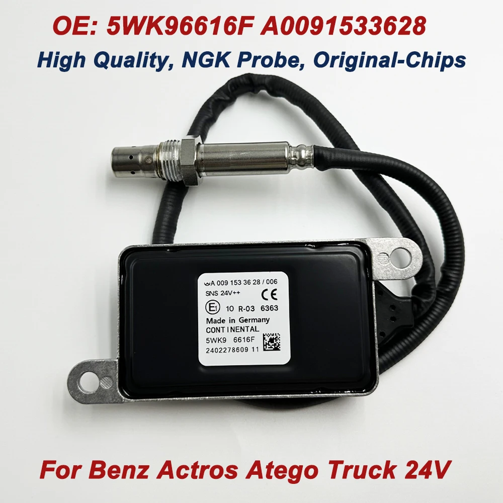 

High Quality for NGK Probe 5WK96616F A009153362 Nitrogen Nox Oxygen Sensor For Benz Actros Atego LKW Truck 5WK96616D A0091533006