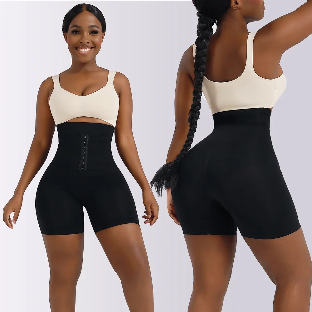 Shaprwear Tummy Control Panties Women Waist Trainer Body Shaper Shorts with Hooks High Waist Firm Belly Compression Underwear