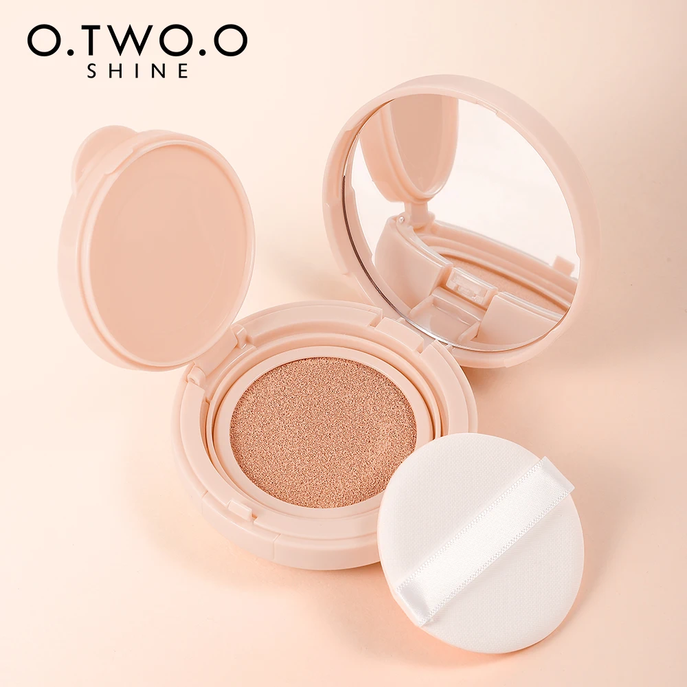 O.TWO.O Cushion Foundation 3 Colors Air Cushion BB Cream Full Coverage Breatheable Concealer Waterproof Face Foundation liquid foundation,air cushion cream,cushion foundation,makeup cosmetics,makeup cream,waterproof foundation,air cushion bb cream