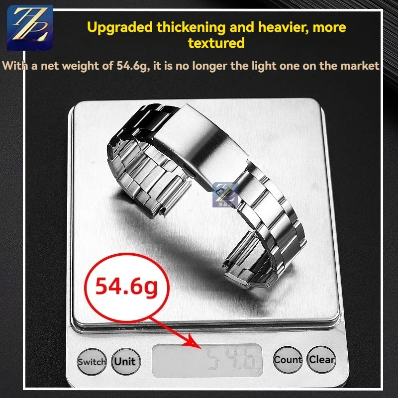 Precision 18mm Solid Stainless Steel Watch Strap