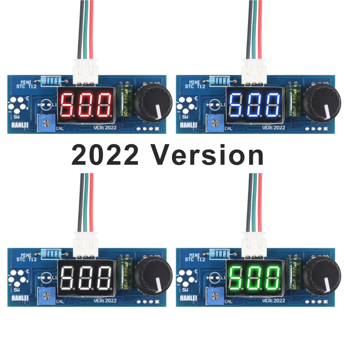 Electric Unit Digital Soldering Iron Station Temperature Controller Kits for HAKKO T12 Handle DIY kits w/ LED vibration switch 3