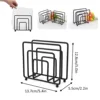Napkin Holder for Table Freestanding Napkin Holder Dispenser Minimalist Paper Napkin Holder Iron Napkin Dispenser Reusable Table 5