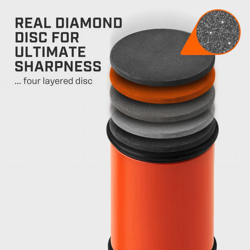 Knife Sharpener Diamond Sharpening Stone Kit Rolling Knife Sharpener Magnetic Knife Holder 4 Degrees Angle Roller Kitchen Accessory