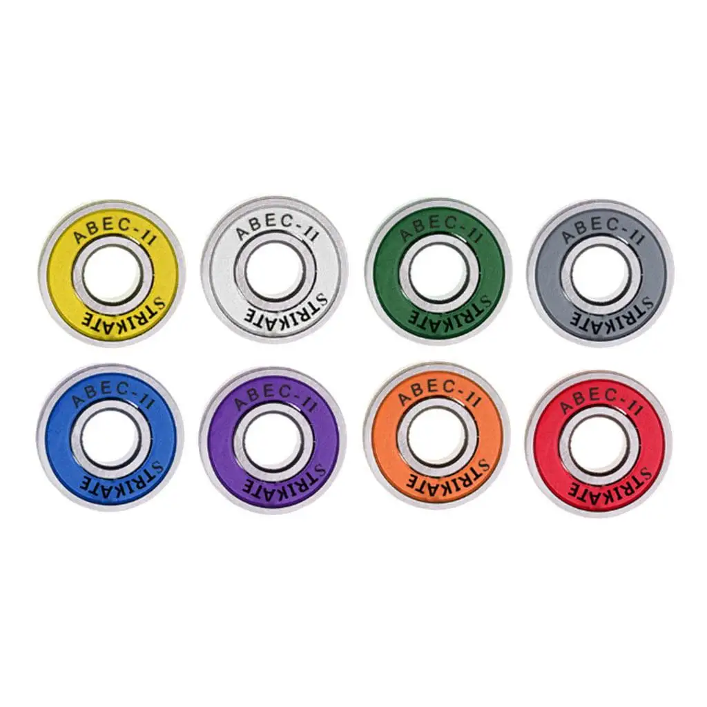

8x ABEC-11 SKATEBOARD 608rs 8mm MICRO STUNT SCOOTER INLINE SKATE WHEEL BEARINGS