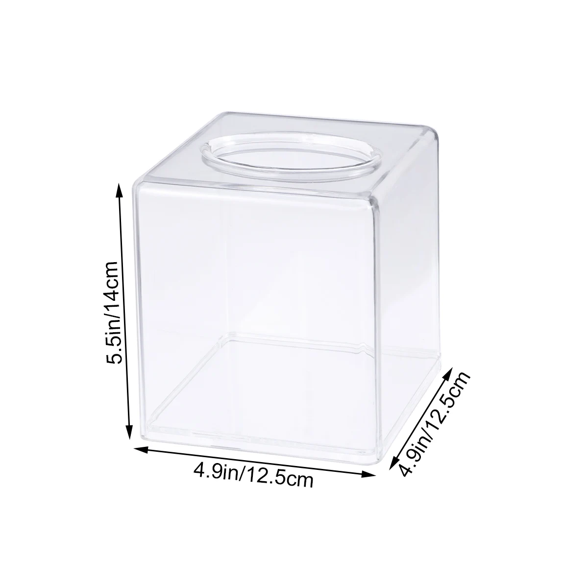 Acrylic Tissue Box Transparent Tissue Case Paper Storage Box Napkin Holder For Hotels Restaurants Tissue Container Tissue Cover 6
