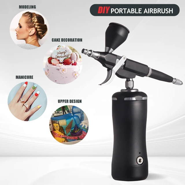 Autolock Upgraded Airbrush Kit with Air Compressor, Portable Cordless Auto  Airbrush Gun Kit, Rechargeable Handheld Airbrush Set - AliExpress