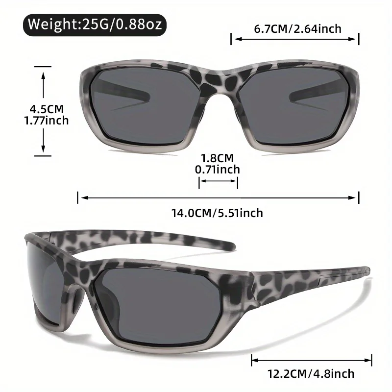 Polarized Sports Sunglasses with Colorful Coating and Silicone Nose Pads