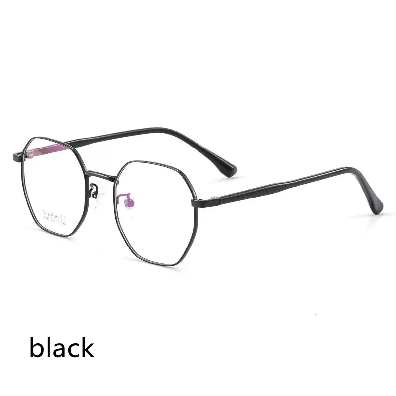 

50mm 2023 New Fashion Ultra-light Retro Polygonal Eyewear Men Trendy Small Face Optical Prescription Eyeglasses Women 6377