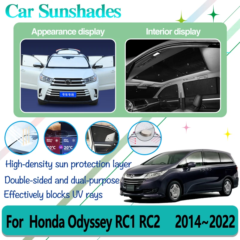 

Car Sun Visor Cover For Honda Odyssey RC1 RC2 2014~2022 Accessories Windshield Side Windows Anti-UV Sunshades Car Accessories