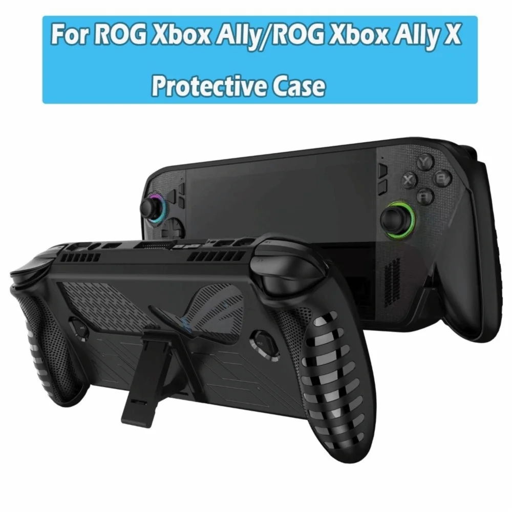 Shockproof Anti-Slip Ergonomic Game Console Case with Kickstand