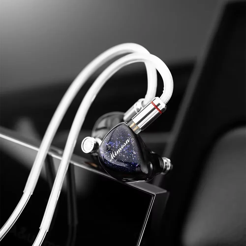 QoA Mimosa 1 DD+1 Planar Hybrid Drivers In-Ear Earphone HiFi Music Earbuds 0.78mm 3.5mm+4.4mm Plug Wired Cable Headset 4
