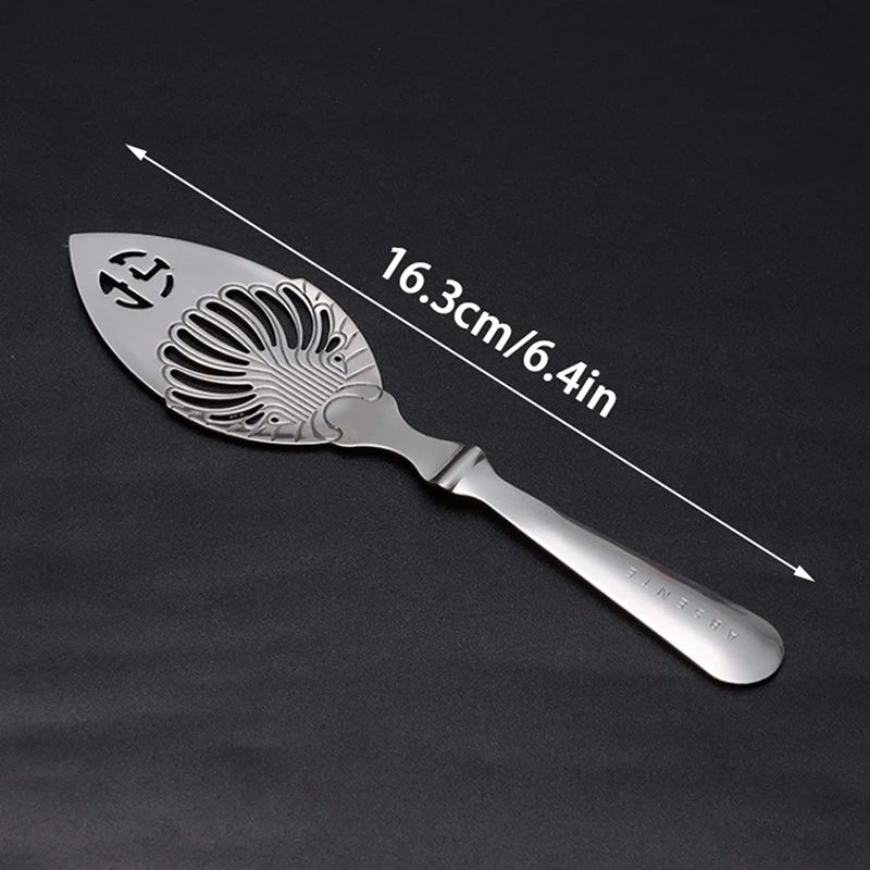 1PC Cocktail Bar Tools Bitter Scoop Absinthe Glass Cup Drink Ware Spoons Filter Spoon Stainless Steel Absinthe Spoon cocktail spoon