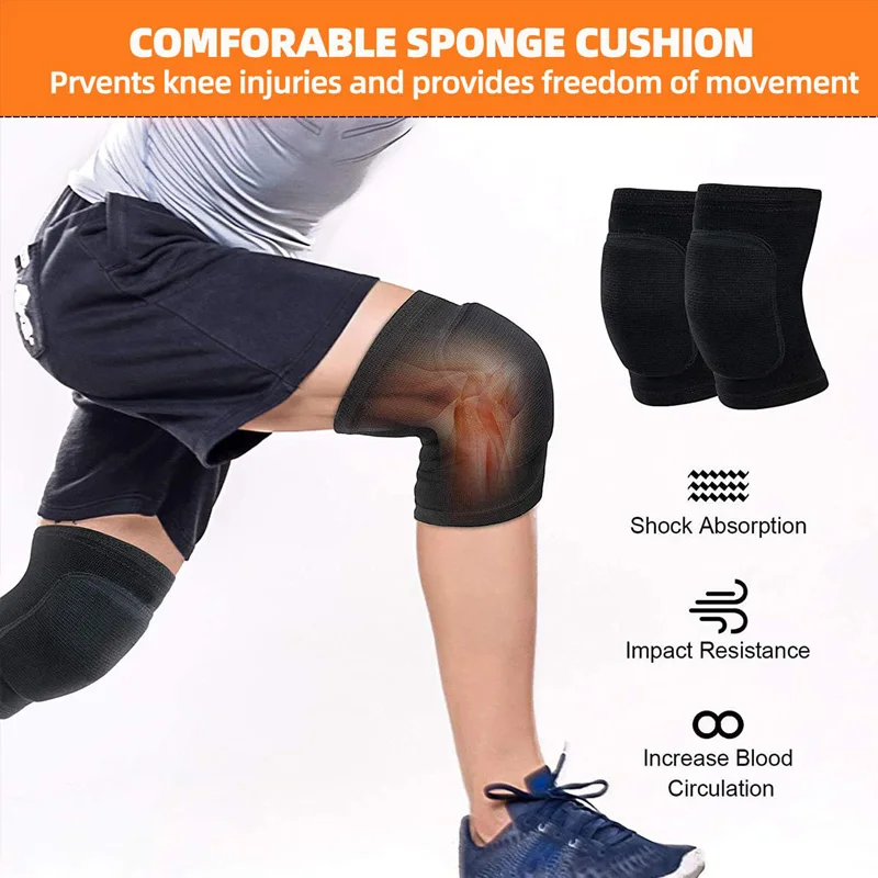 Ice hockey knee pads Ice Hockey Accessories Hockey Knee Pads for Volleyball Yoga Patella Brace Support EVA Kneepad Fitness Protector