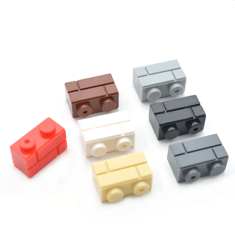 Building Blocks Toys Wall Striped Bricks 50pcs