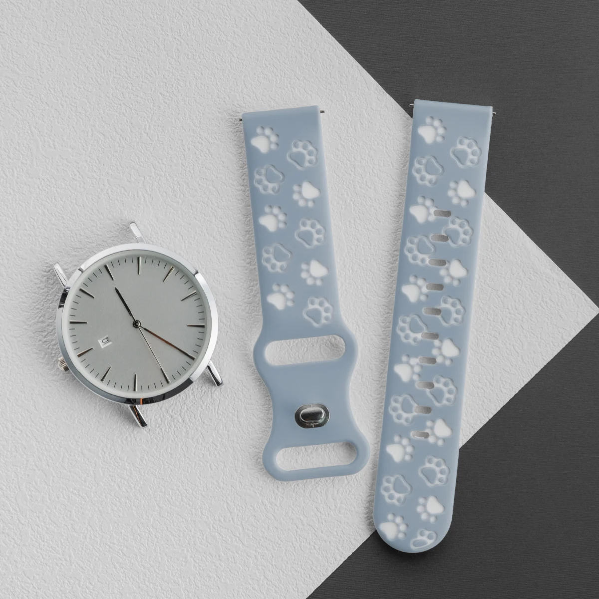 20mm Silicone Wrist Strap for Smartwatches - Durable and Comfortable Wristband