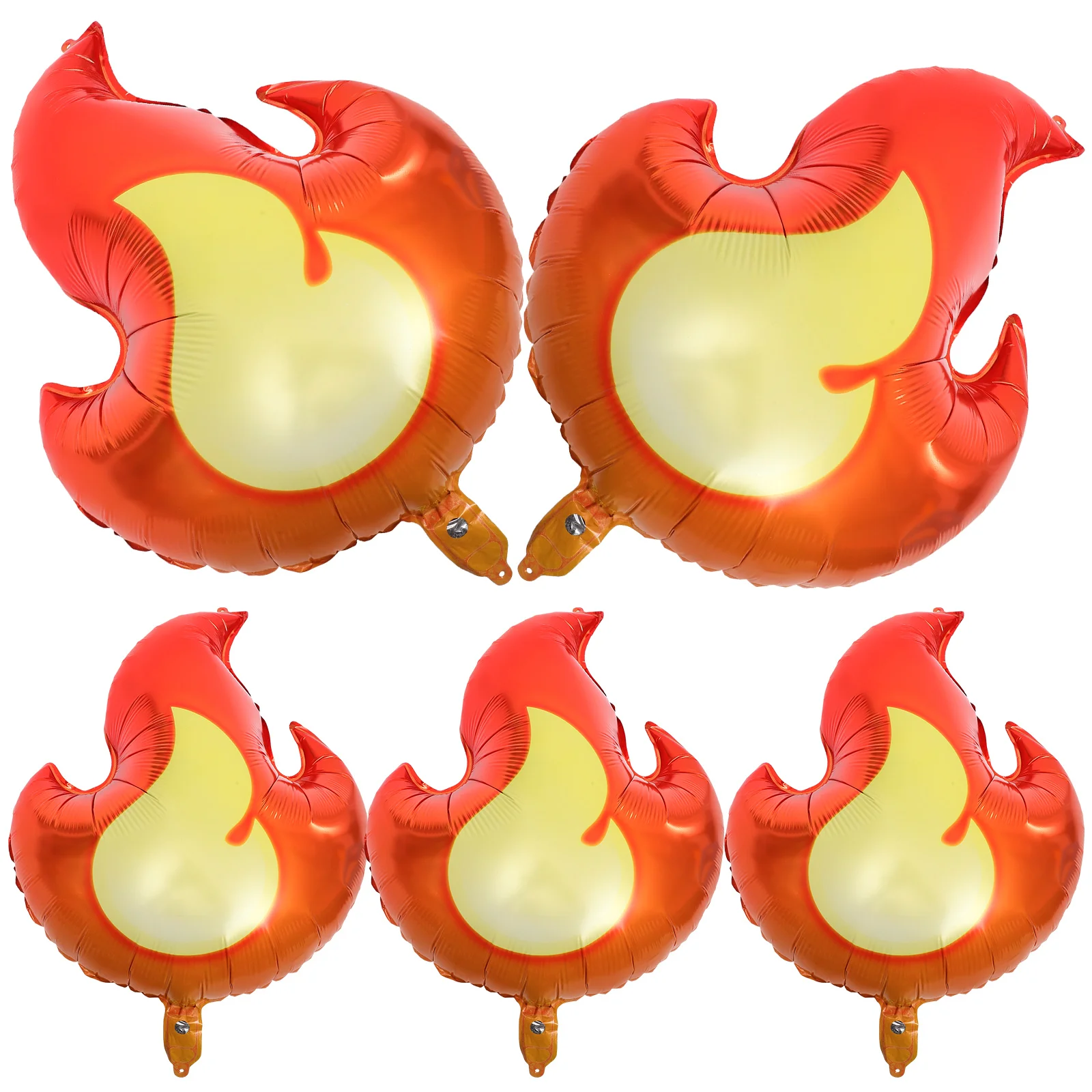 

5pcs Flame Balloons Fireman Party Decorations Firefighter Party Balloon Decorations