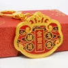 Feng Shui "Jin Yi Liang"Traditional Wealth Lock Coin Pendant Recruit Fortune and Treasure Amulet Keychain 5