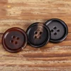 12pcs Genuine Horn Button Set for Suit Jacket Blazer Coat Light Brown Black Dark Brown Buttons 15mm - 30mm Sewing Accessories 2
