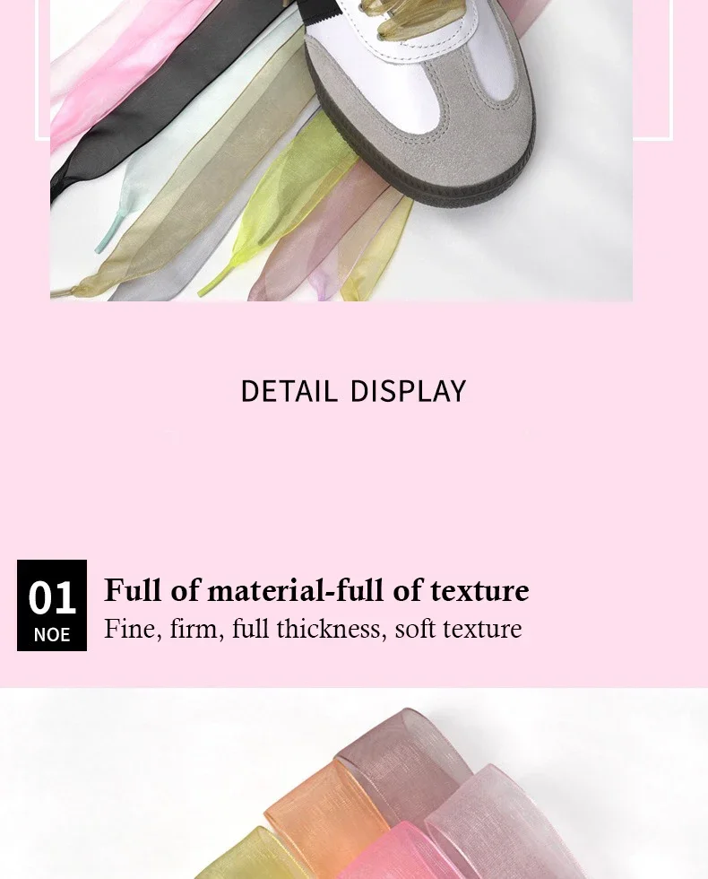 Lacci Scarpe Elastici In Pizzo Con Fiore - 2 Paia, Stile Balletto, Per Donna, Bianco E Nero - Foto 11