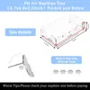 New Acrylic Acrylic Napkin Holder Handmade Tabletop Bathroom Scalloped Tray Napkin Tissue Storage Rack Disposable Paper 5