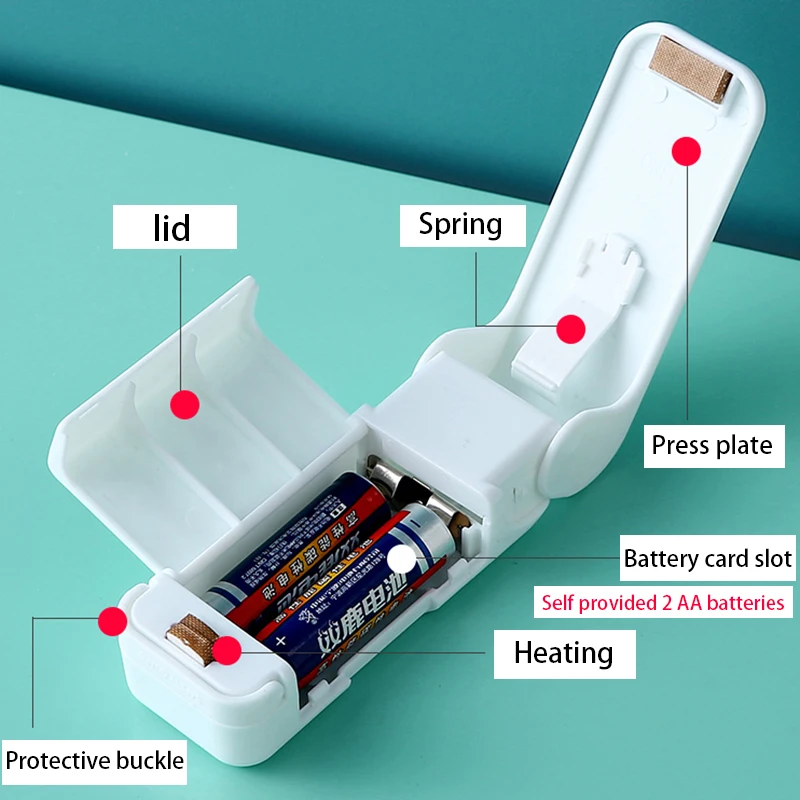 Mini Sealer Portable Bag Heat Sealer Plastic Package Storage Clip For Food Snack