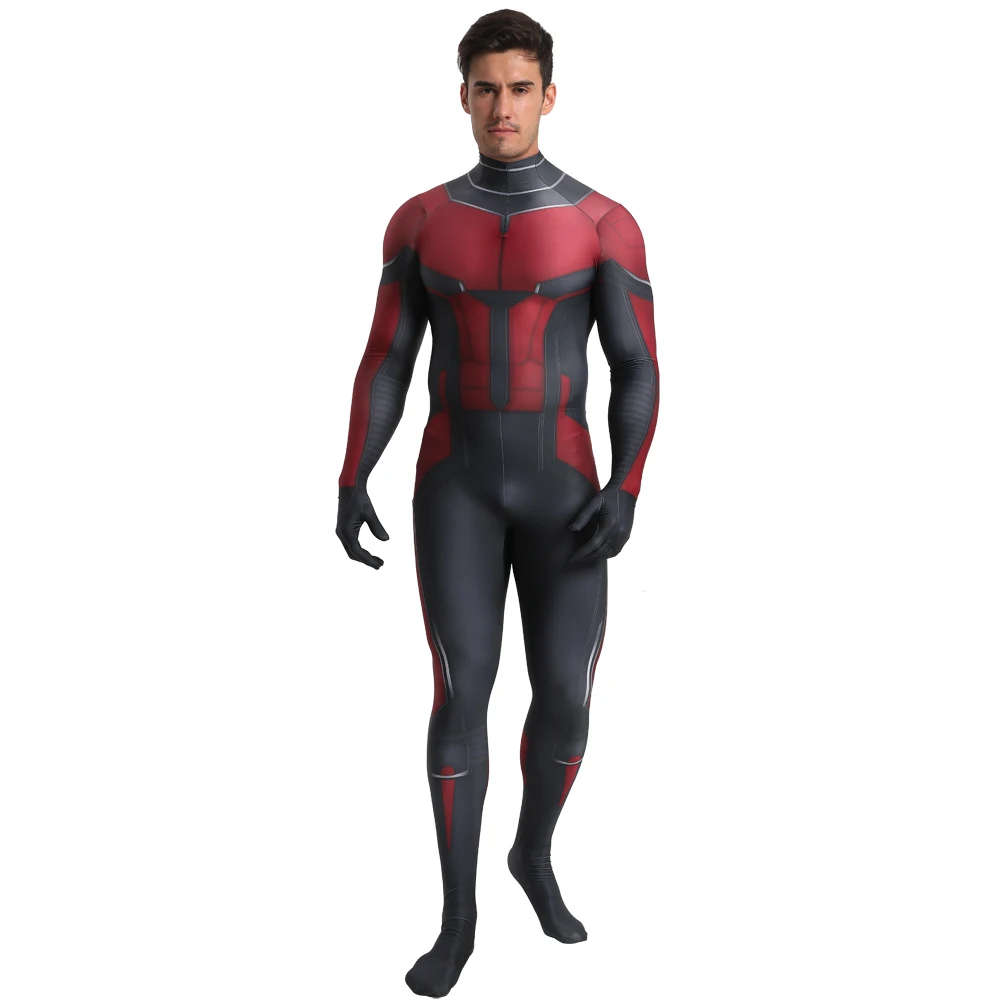Ant-Man Cosplay Quantum Costume Superhero 3D Printed Spandex Body Zenzai Suit Ant-Man Costume Halloween Costume Outfits