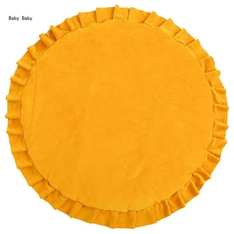 

Q81A Baby for Play Mat Crawling Carpet Kids Room Floor Rug Round Game Pad Playmat Dec