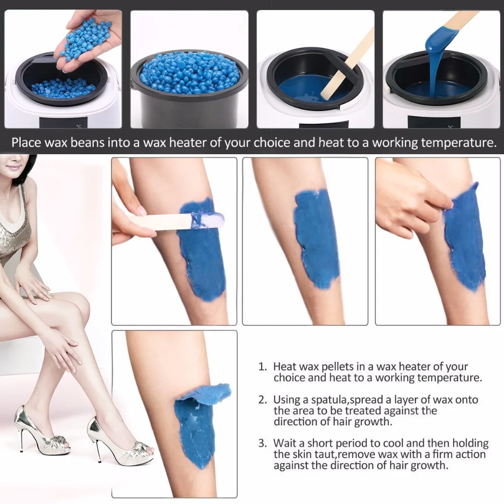 Wax Heater Machine For Hair Removal Paraffin Warmer Depilation Kit Waxing Melting Depilatory Dipping Pot Waxing Kit wax heater,hair removal wax,hair removal tool,beauty wax