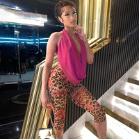 Eva Hanging Neck Swinging Collar Capri Set 3