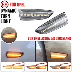 LED Dynamic Turn Signal Light Side Fender Marker Lamp (Crystal white)