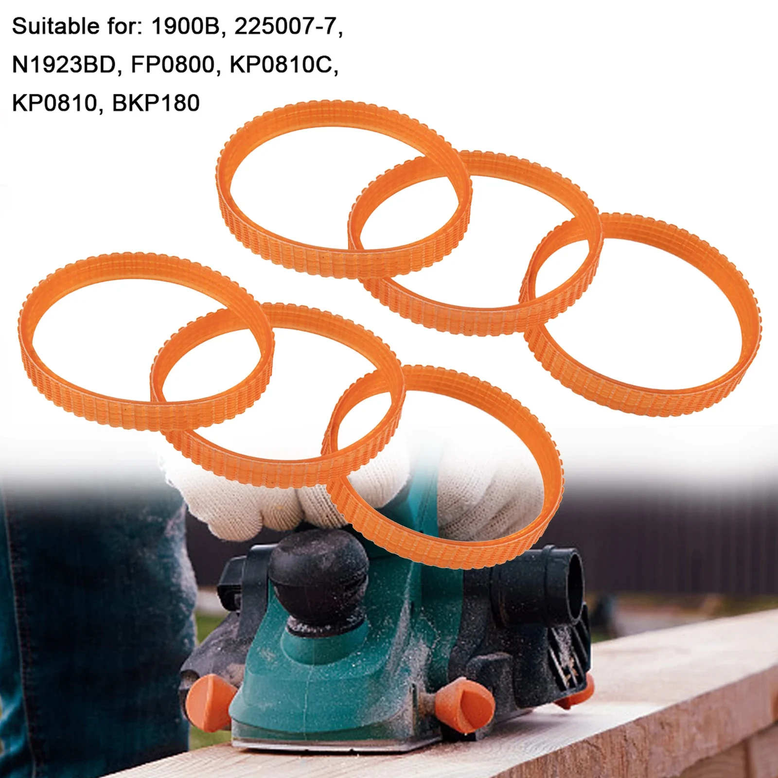 드라이브 벨트 전기 대패 폭 9.6mm 225007 238mm 1900B용 드라이브 벨트 전기 대패 Girth Orange 없음 없음