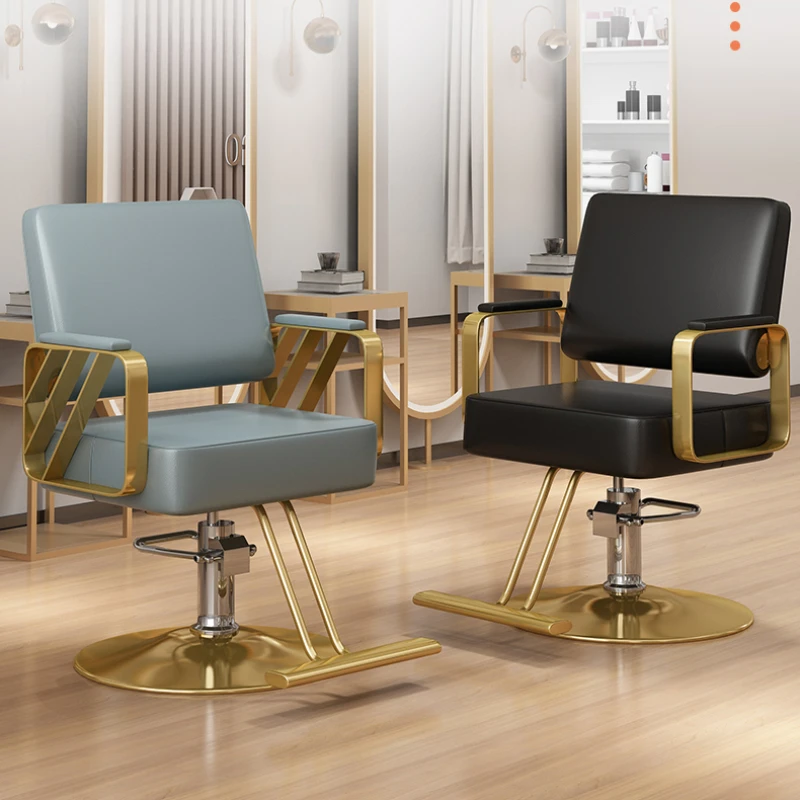 Light Luxury Barbershop Barber Chairs Hairdressing Hair Salon Specific Regulate Barber Chairs Chaise Coiffeuse Furniture QF50BC