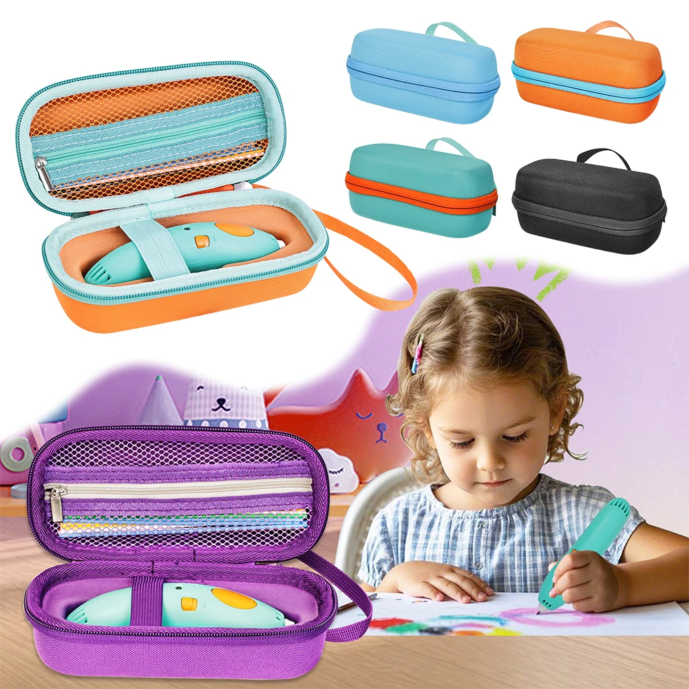 3Doodler Start+ Essentials (2024) 3D 펜 세트용 휴대 가방, 3D 프린팅 필라멘트 리필팩 및 USB 케이블 보호 케이스